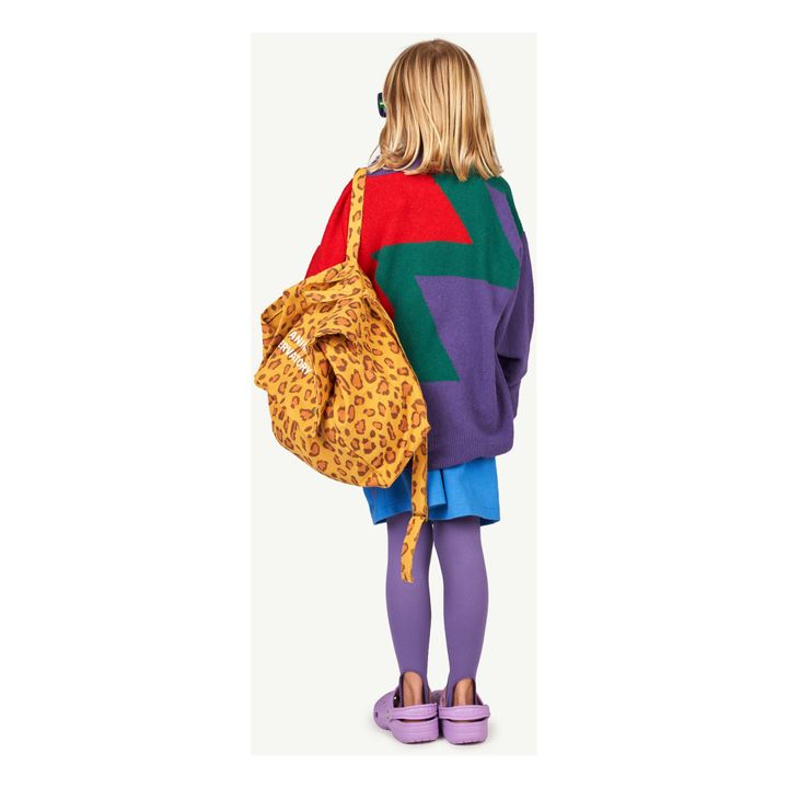 Leopard Print School Bag | Camel- Imagen del producto n°2