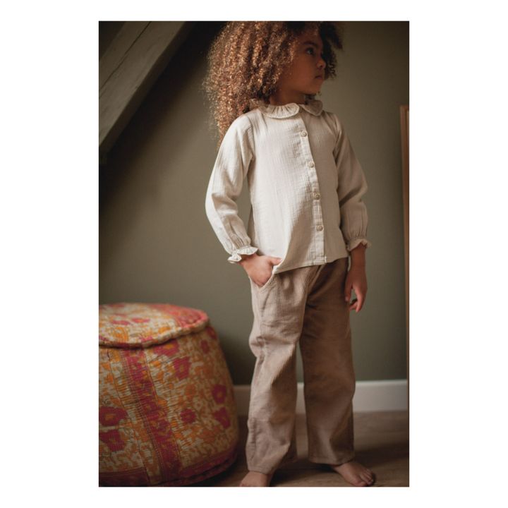 Velours-Hose Gaby | Beige- Produktbild Nr. 3