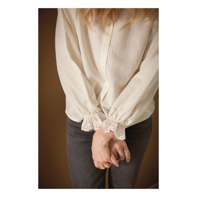 Prisca Cotton and Silk Blouse - Women’s Collection  | Seidenfarben