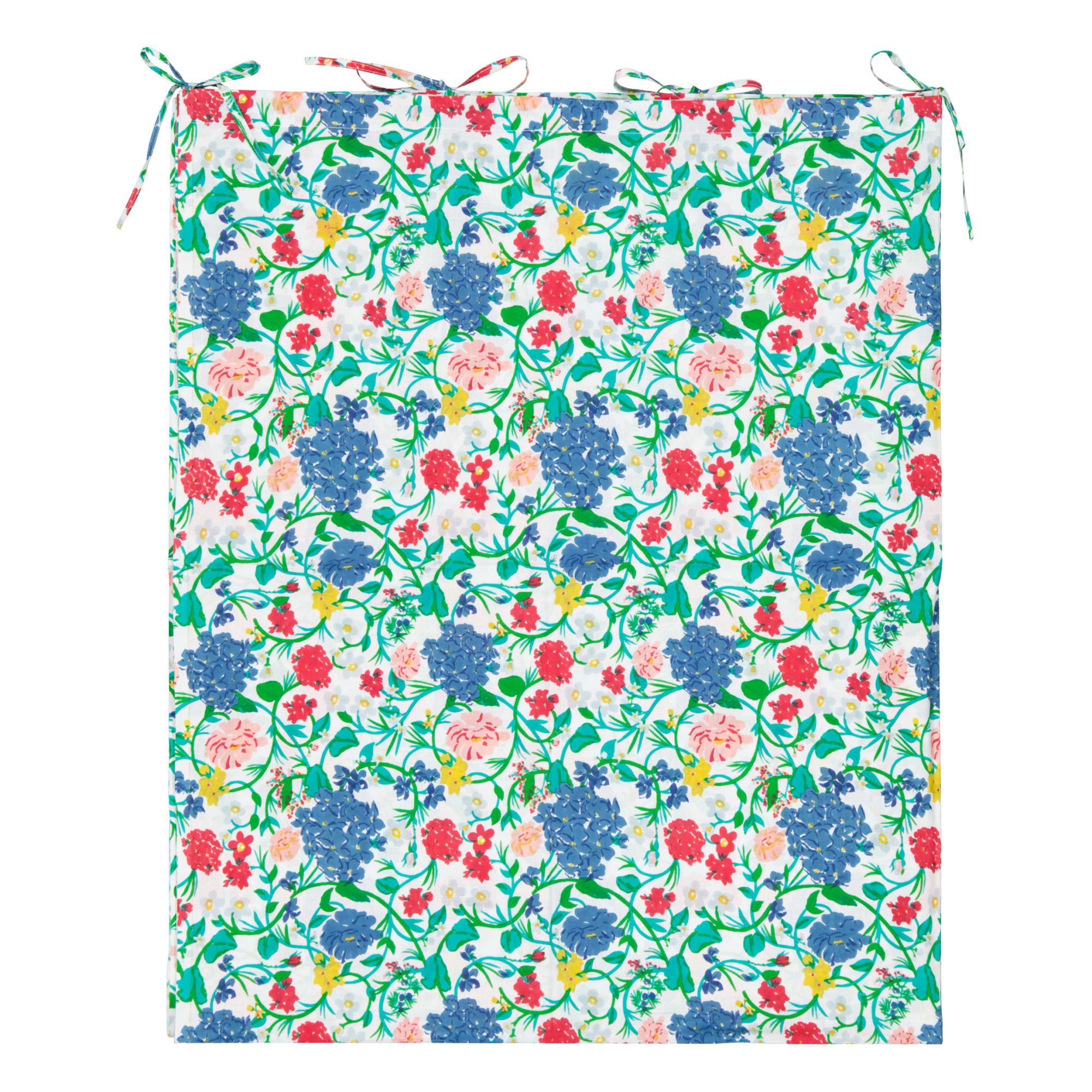 Kerzon Flowers Curtain | Blue- Product image n°0