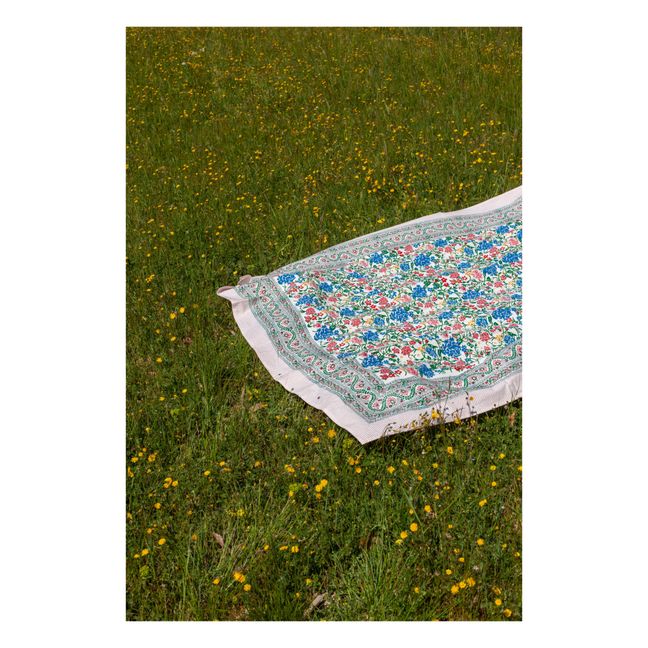 Kerzon Flowers Sarong Tablecloth | Blau