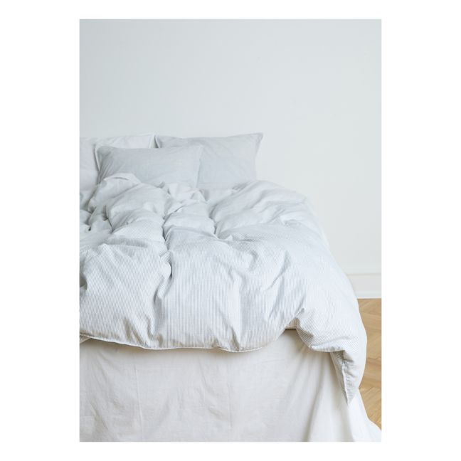 Parure de lit en popeline de coton | Beige