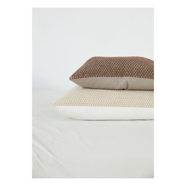 Cuscino, modello: Heather, classico, in lana di lama | Blu