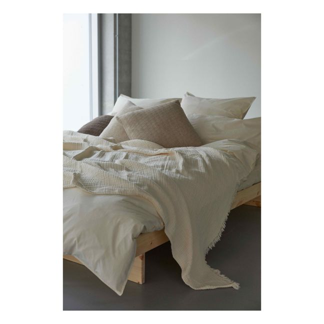 Heather Classic Lama Wool Cushion | Azul Gris