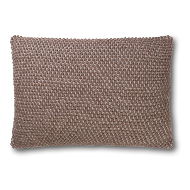 Heather Classic Lama Wool Cushion | Brown