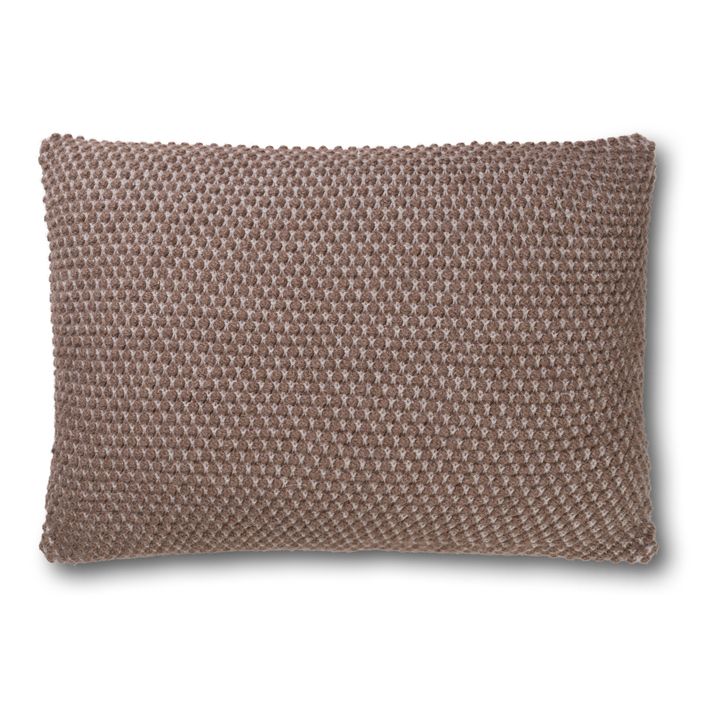Heather Classic Lama Wool Cushion | Marrone scuro- Immagine del prodotto n°0