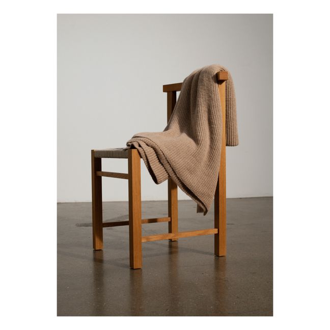Manta de lana de llama Tito | Beige rosado