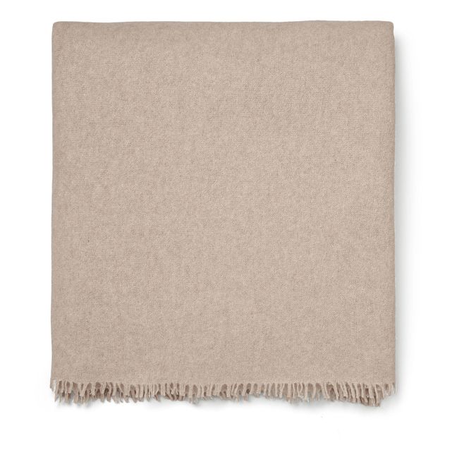 Arlo Wool and Cashmere Blanket | Ocre