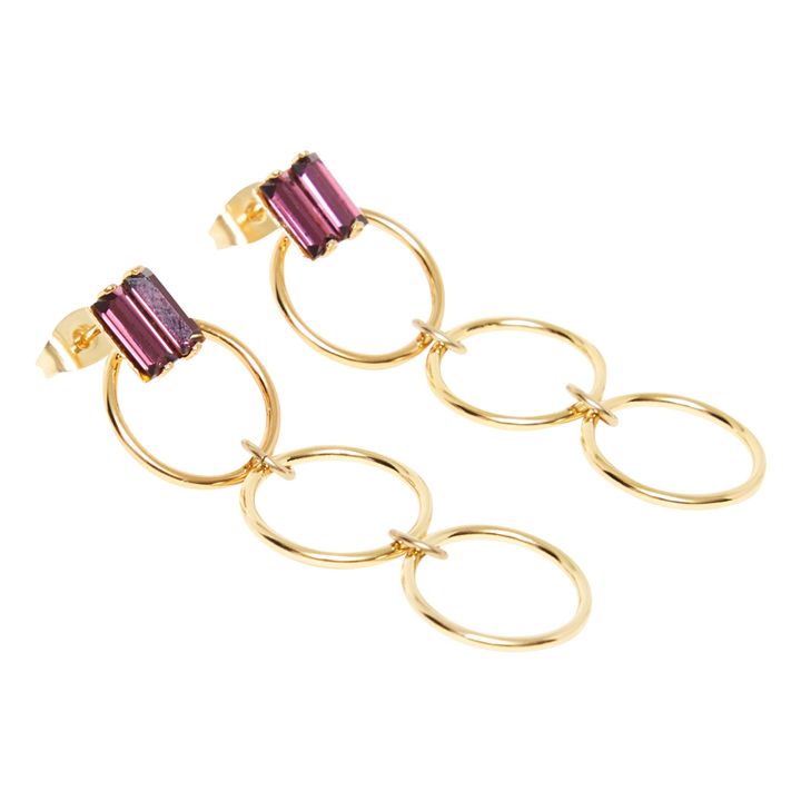 Zazie Maxi Earrings Purple- Product image n°4