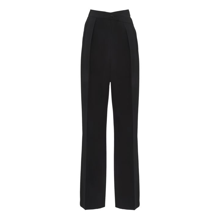 Pantalones de pinzas Siona | Negro- Imagen del producto n°1