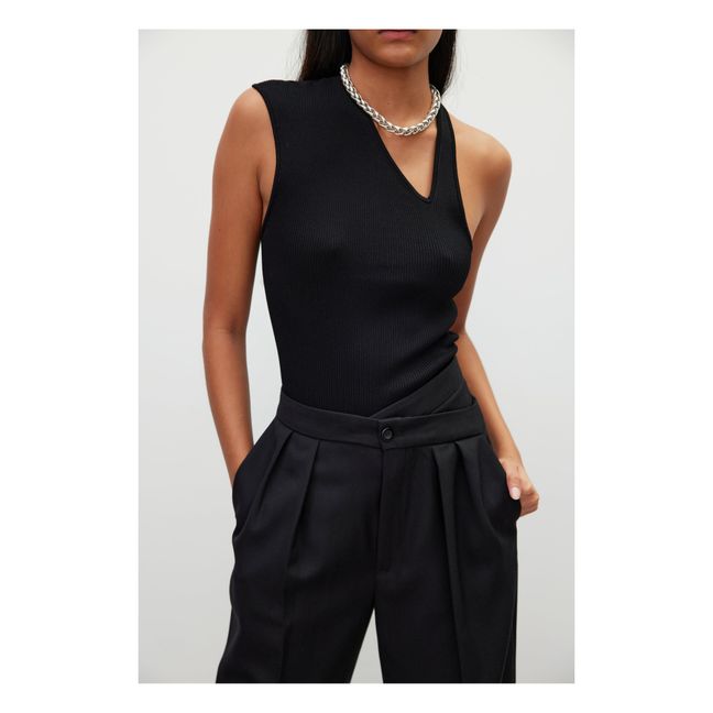 Siona Pleated Trousers Nero
