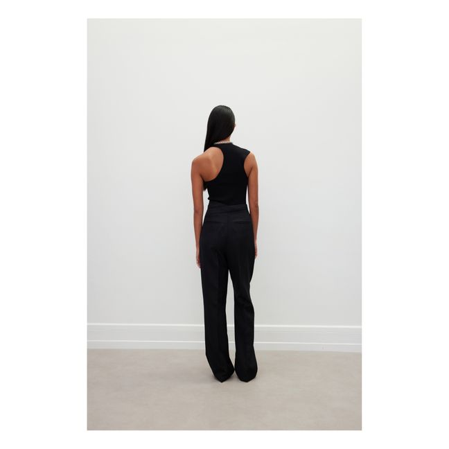 Pantaloni con pinces Siona | Nero