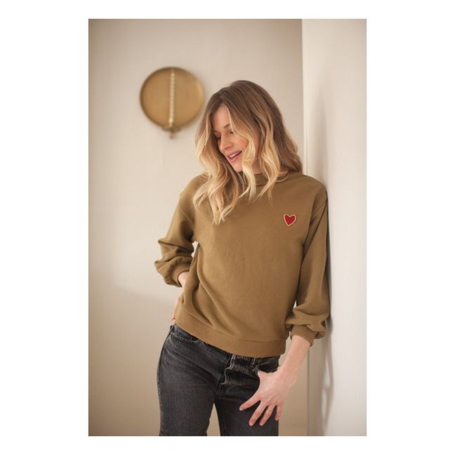 Sweat Marine - Collection Femme - Ocre
