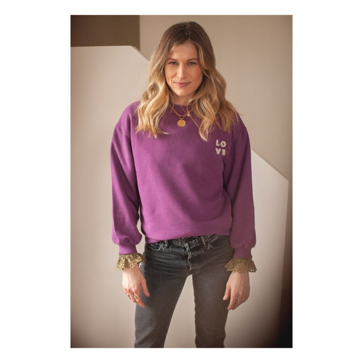 Marine Sweatshirt - Women’s Collection - Violett- Produktbild Nr. 2