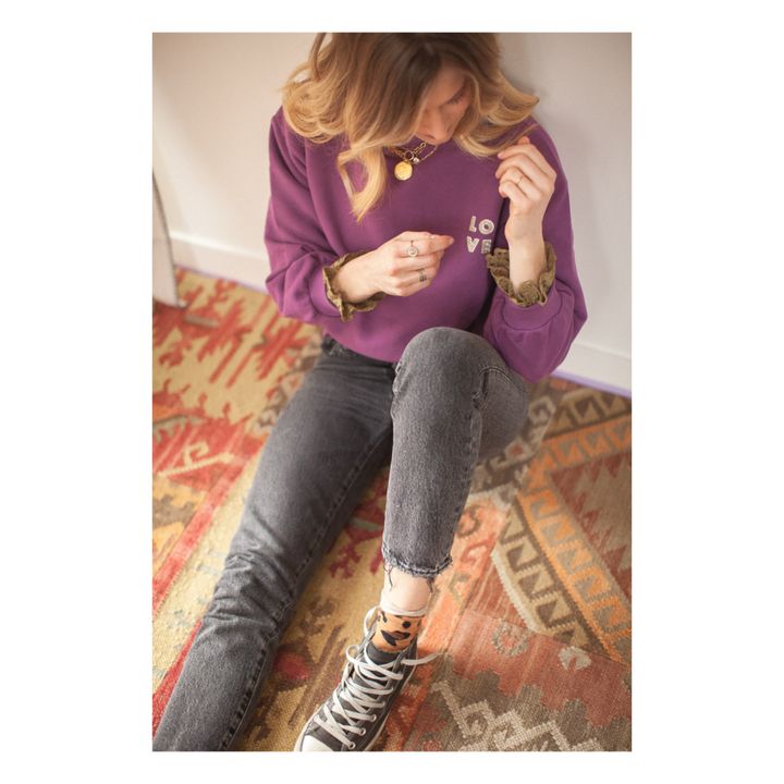 Marine Sweatshirt - Women’s Collection - Violett- Produktbild Nr. 4