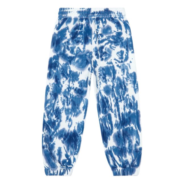 Loose Organic Cotton Joggers Navy blue - Off-white