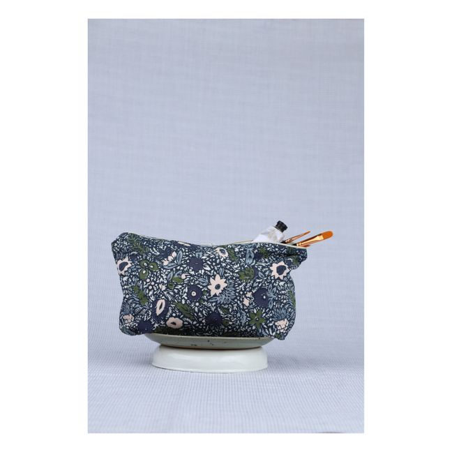 Trousse zippée Victoria imprimée main