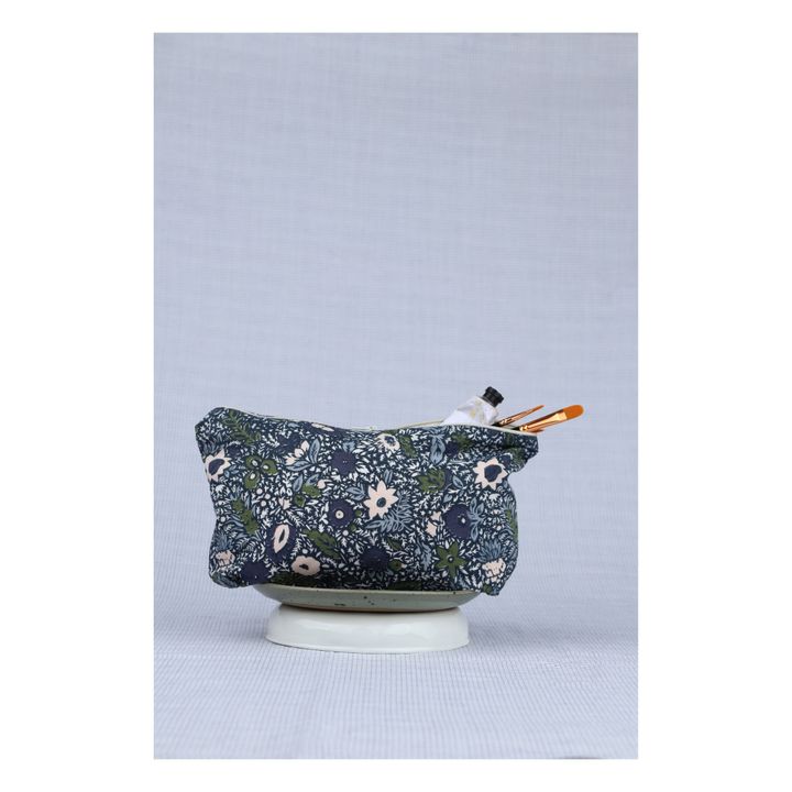 Trousse zippée Victoria imprimée main- Image produit n°1
