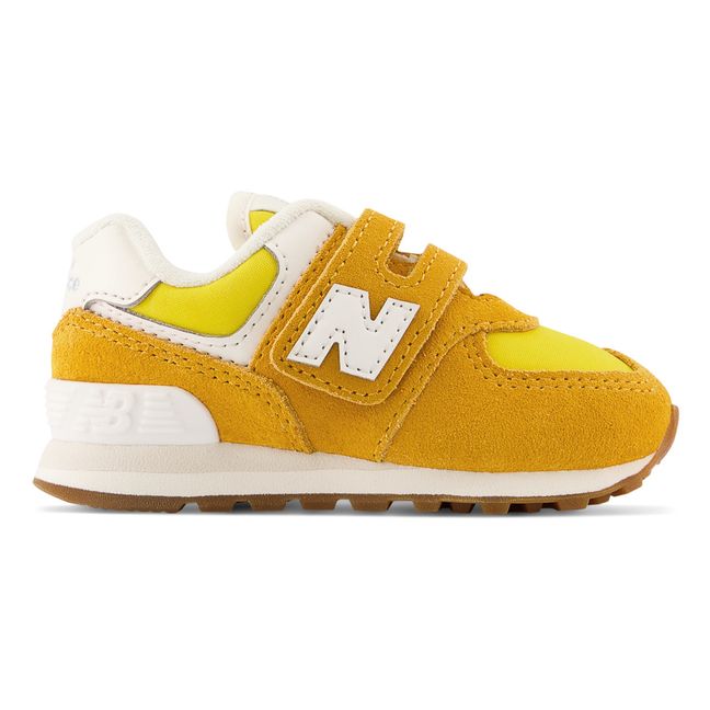 574 Retro Bright Velcro Sneakers Yellow