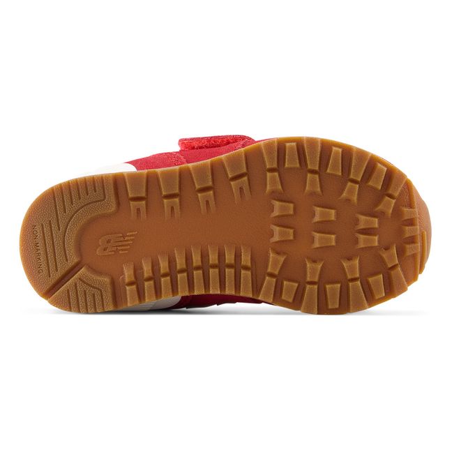 574 Retro Bright Velcro Sneakers | Rosso