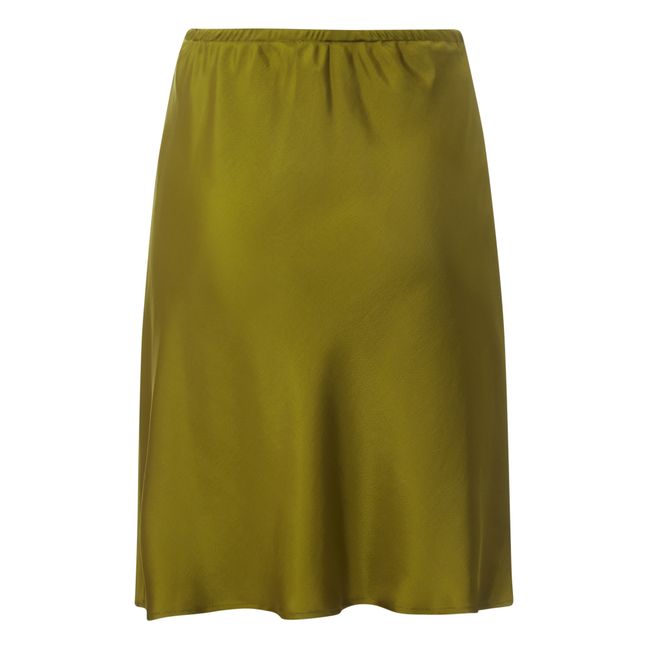 Lolipop Flowy Twill Skirt Verde Kaki
