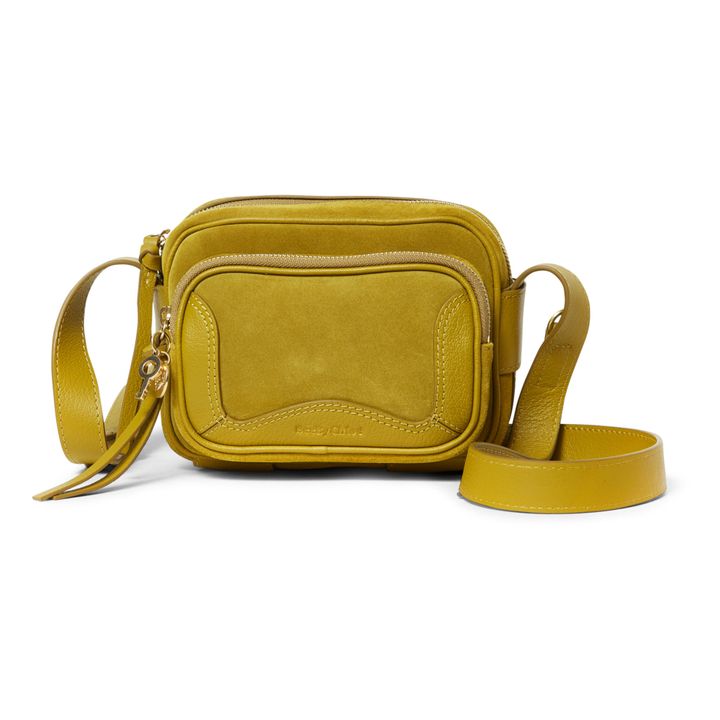 Bolsa Hana bimaterial | Verde amarillo- Imagen del producto n°0