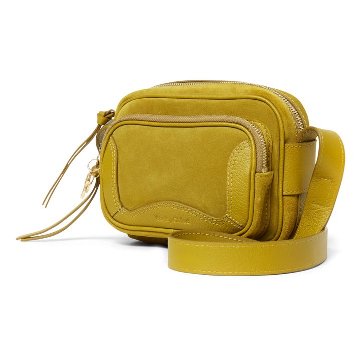 Bolsa Hana bimaterial | Verde amarillo- Imagen del producto n°3