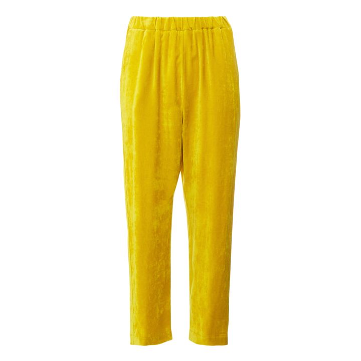 Flowy Corduroy Trousers Gelb- Produktbild Nr. 0