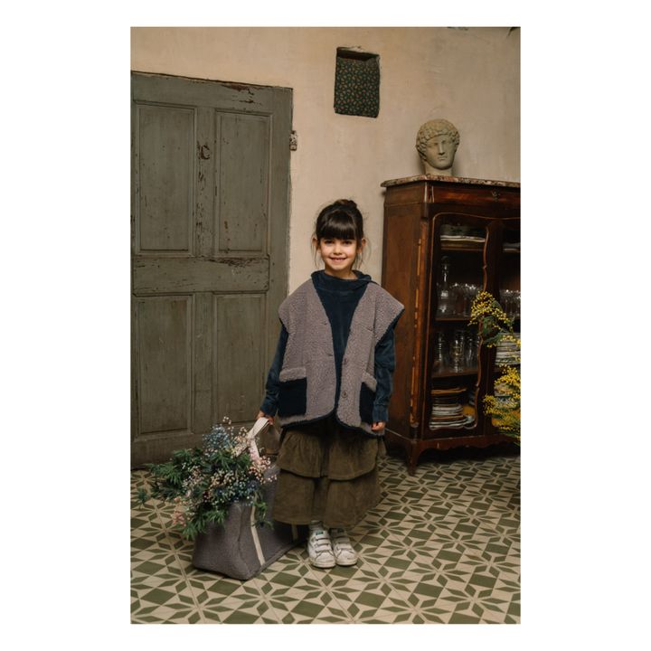 Gaby Recycled Polyester Faux Fur Jacket | Grigio- Immagine del prodotto n°1
