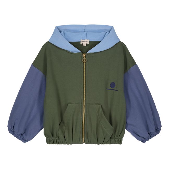 Hadrien Organic Cotton Fleece Jacket | Verde Kaki