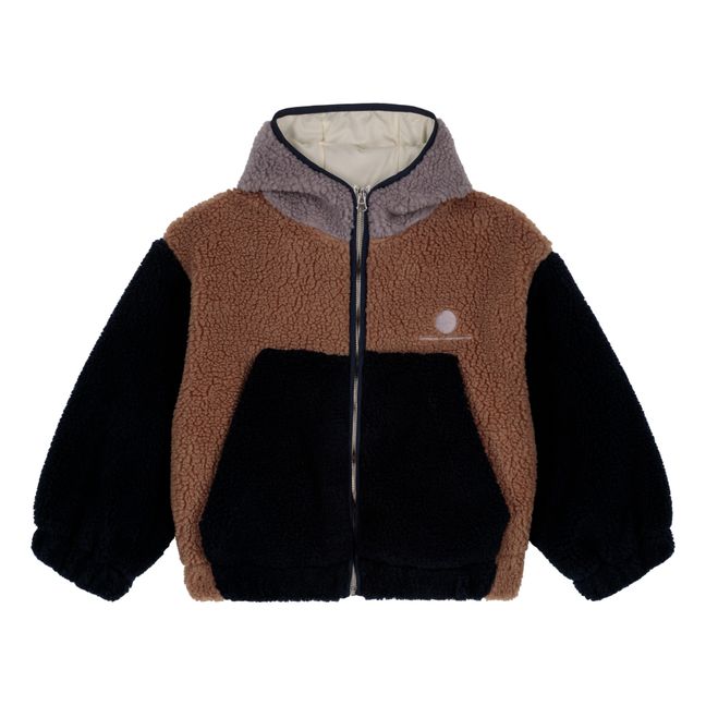 Hadrien Recycled Polyester Faux Fur Jacket Marrón