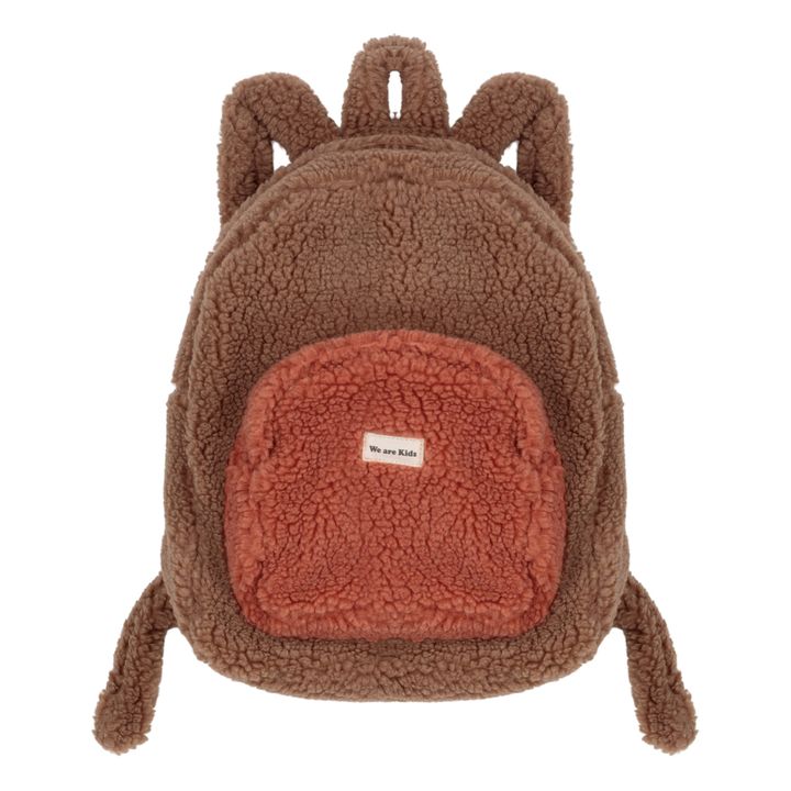 Ella Faux Fur Backpack Brown- Product image n°0