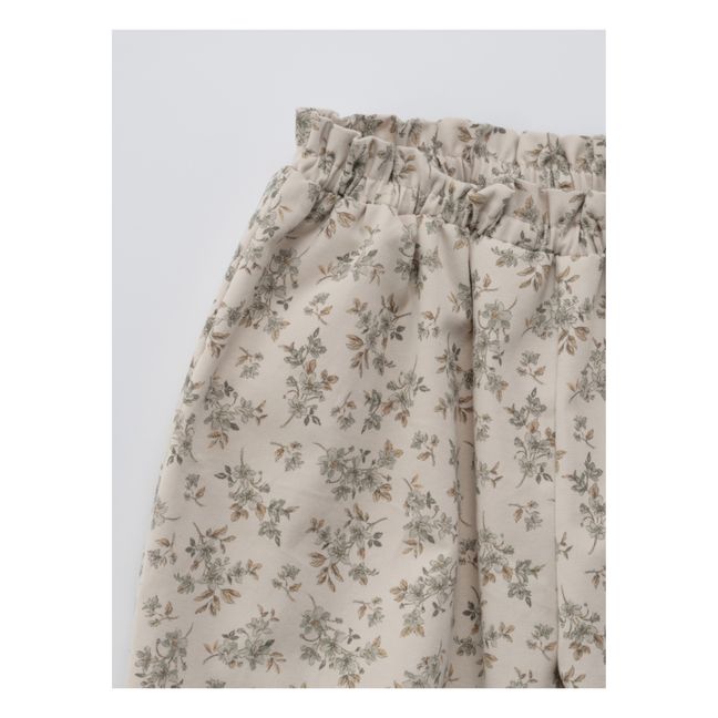 Dello Floral Harem Pants | Ecru