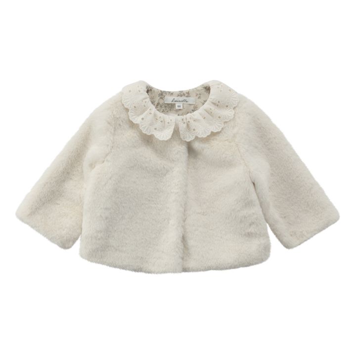 Brianna Faux Fur Baby Coat Crudo- Imagen del producto n°0