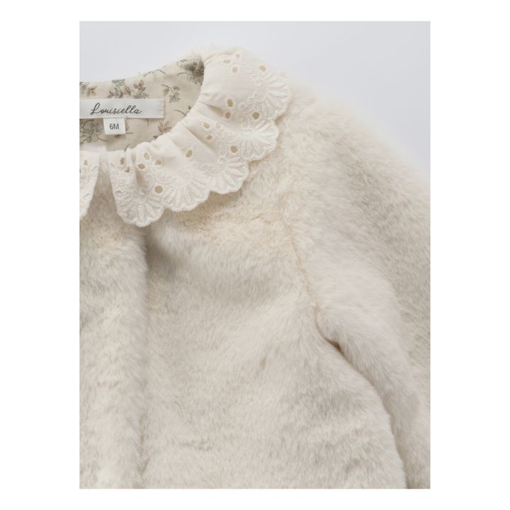 Brianna Faux Fur Baby Coat Crudo- Imagen del producto n°2
