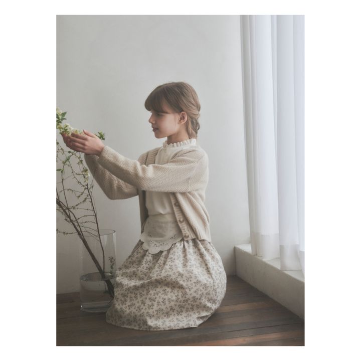 Dello Floral Midi Skirt | Crudo- Imagen del producto n°3