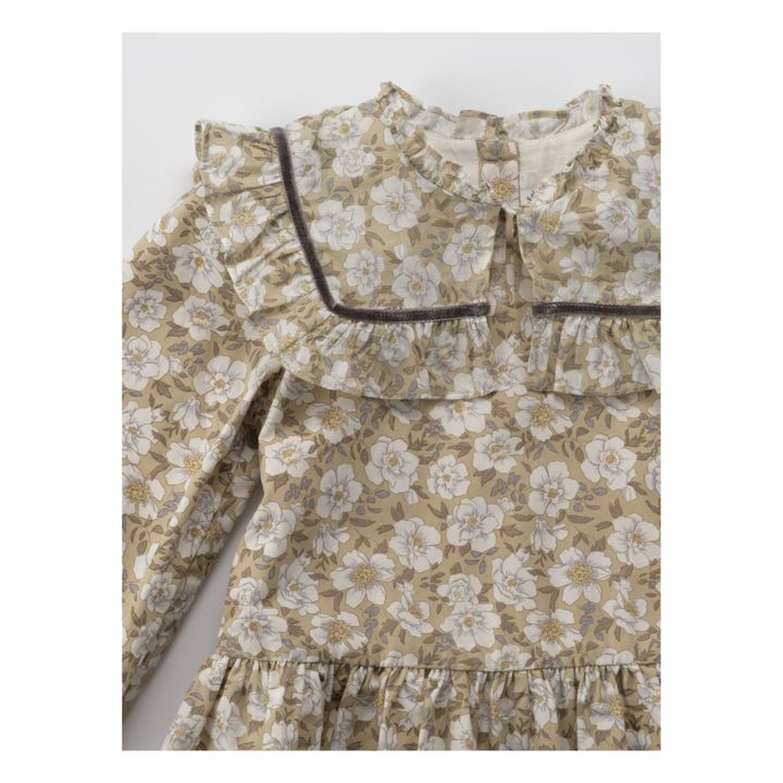 Macherien Floral Dress Beige- Product image n°8