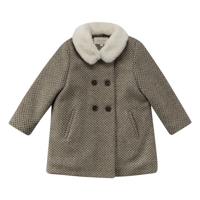 Ladet Woollen Coat | Grau