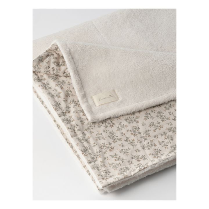 Dello Floral Faux Fur Blanket | Crudo- Imagen del producto n°2
