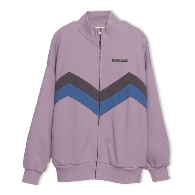 Zip-Up Sweatshirt Violett