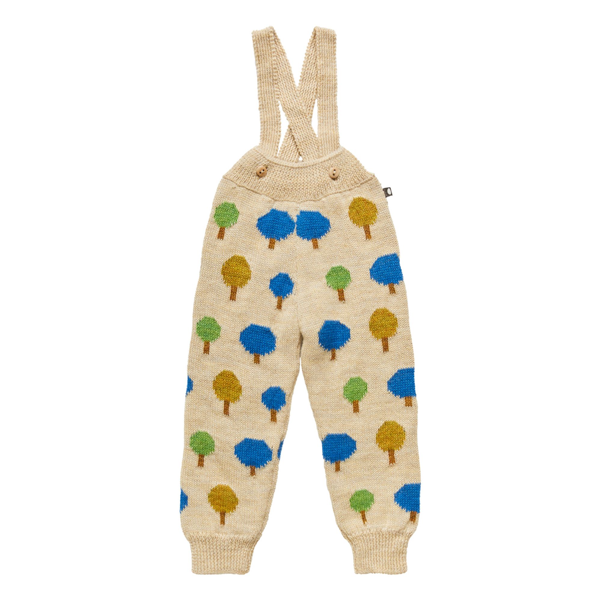 Baby Alpaca Wool Suspender Trousers | Beige- Immagine del prodotto n°0