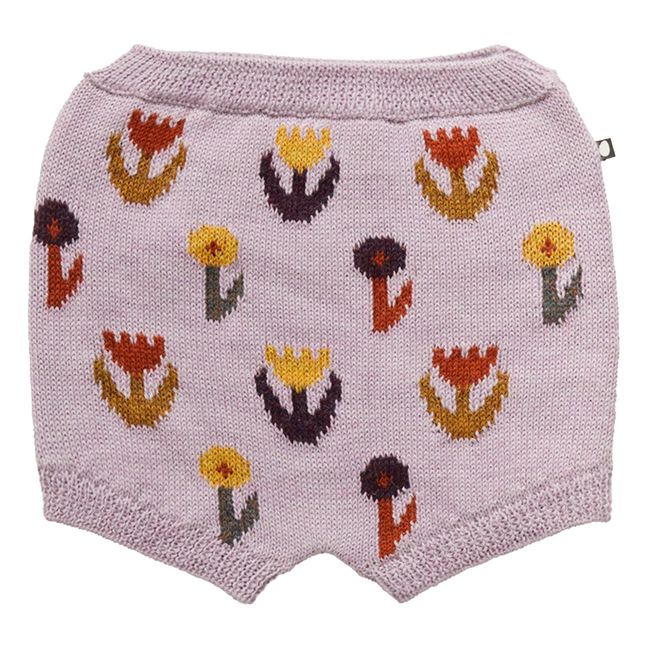 Baby Alpaca Wool Shorts | Lilac