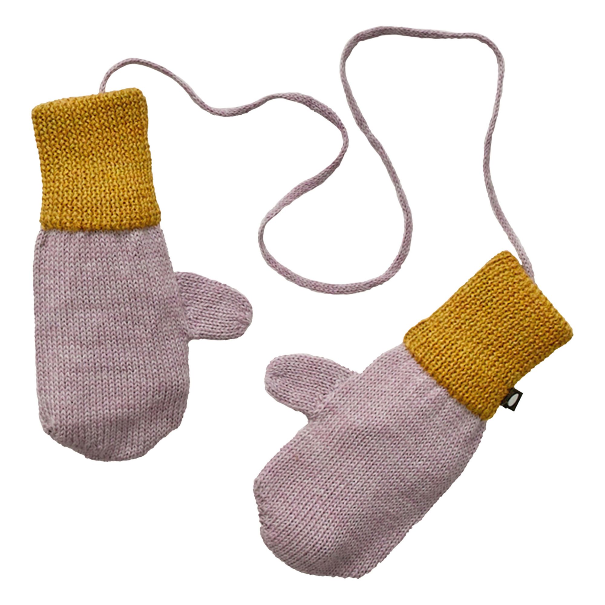 Baby Alpaca Wool Mittens | Lilac- Product image n°0