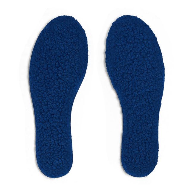 Merino Wool Shearling Insoles | Navy blue
