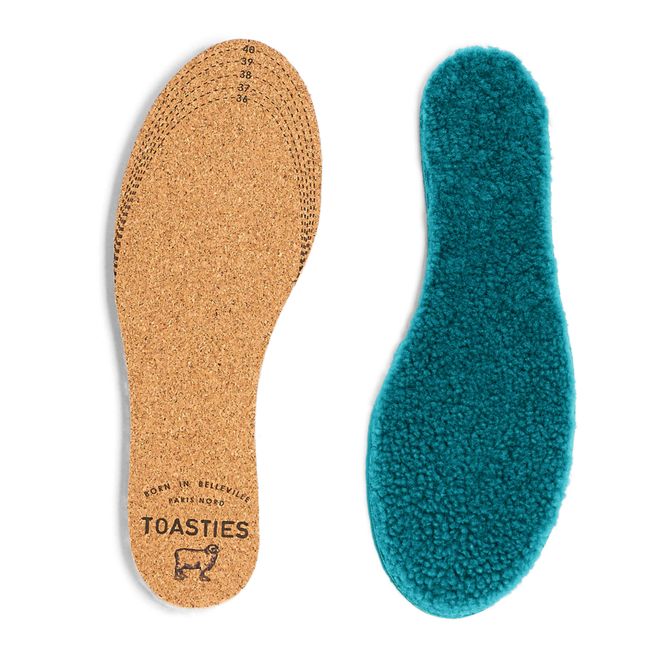 Merino Wool Shearling Insoles Forest Green