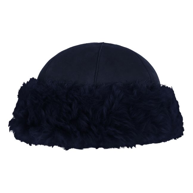 Béarn Shearling Beanie - Adult Collection  | Blu marino