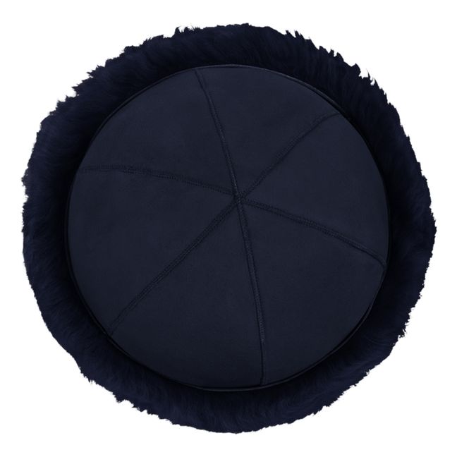 Béarn Shearling Beanie - Adult Collection - Blu marino
