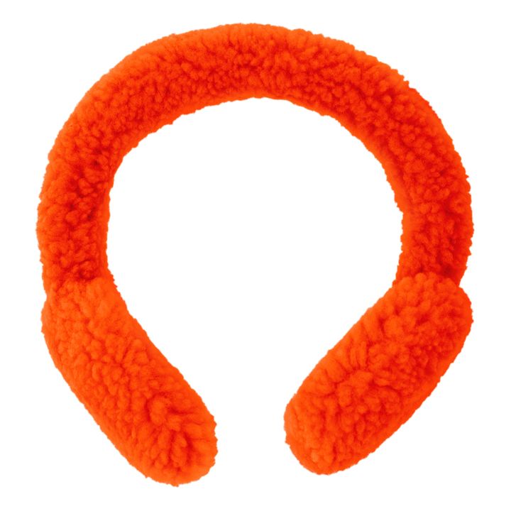 Merino Wool Shearling Ear Muffs - Adult Collection  | Orange- Product image n°0