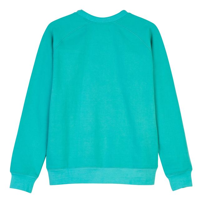Byron Bay Embroidered Sweatshirt | Turquoise