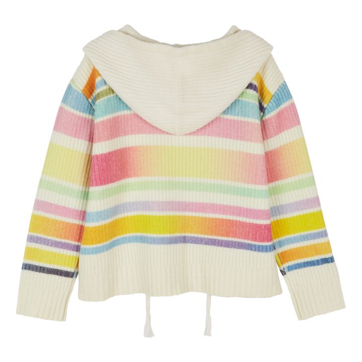 Bo-Kapp Striped Merino Wool Knit Sweatshirt Ecru- Product image n°3